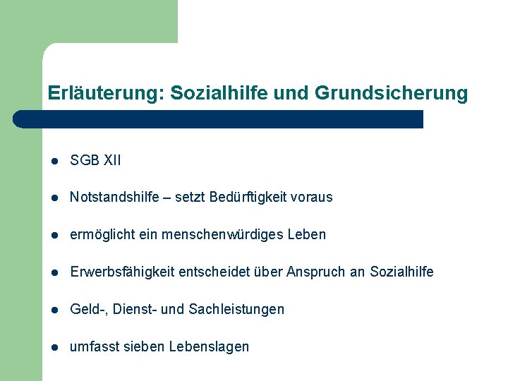 Was ist Sozialhilfe und wer bekommt unter welchen