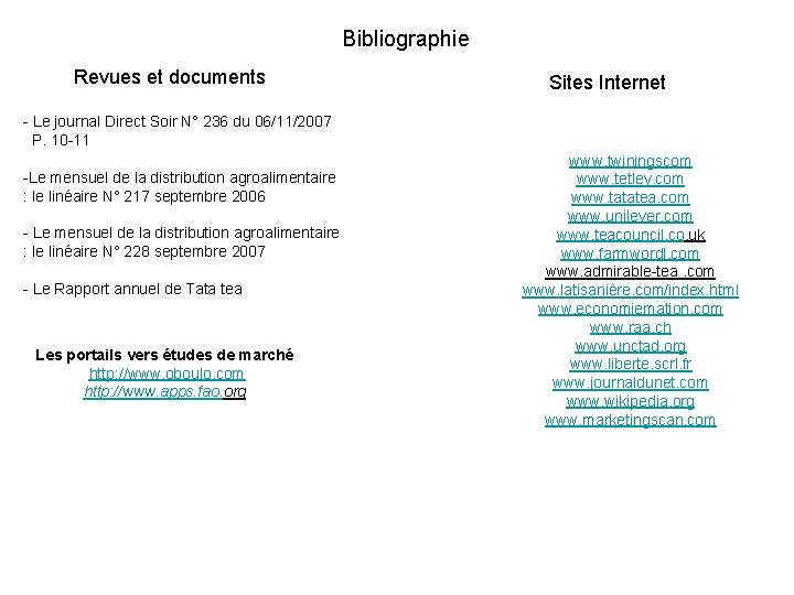 Bibliographie Revues et documents Sites Internet - Le journal Direct Soir N° 236 du