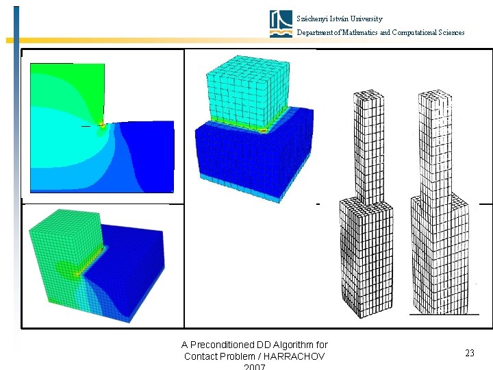 Széchenyi István University Department of Mathmatics and Computational Sciences A Preconditioned DD Algorithm for