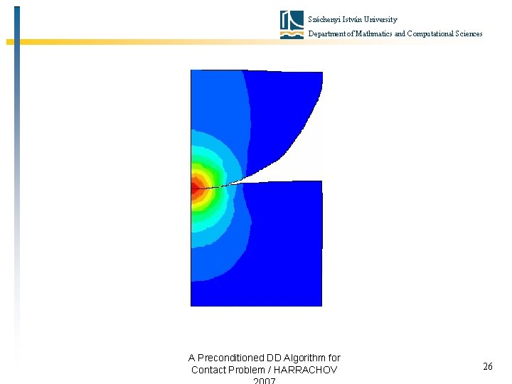Széchenyi István University Department of Mathmatics and Computational Sciences A Preconditioned DD Algorithm for