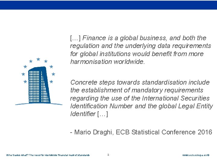 Rubric […] Finance is a global business, and both the regulation and the underlying