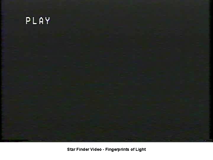 Star Finder Video - Fingerprints of Light 