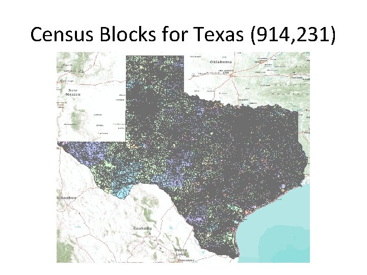 Census Blocks for Texas (914, 231) 