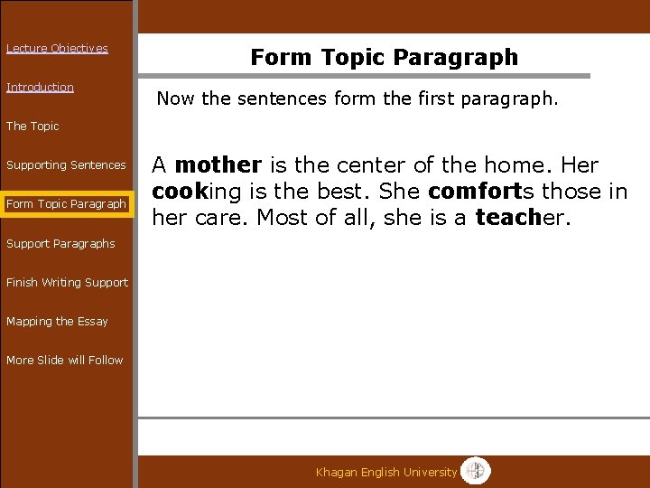 Khagan English Essay Writing The Basic Essay Writing