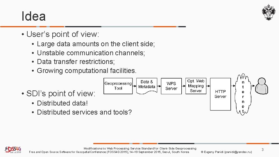 Idea • User’s point of view: • • Large data amounts on the client