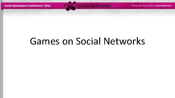 Games on Social Networks 