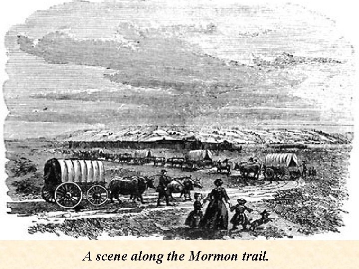 A scene along the Mormon trail. 