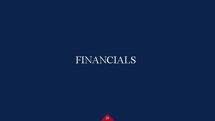 FINANCIALS 29 