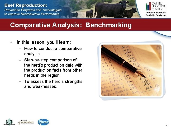 Comparative Analysis: Benchmarking • In this lesson, you’ll learn: – How to conduct a