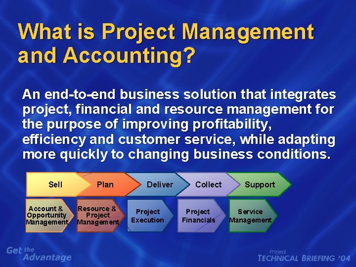 What is Project Management and Accounting? An end-to-end business solution that integrates project, financial