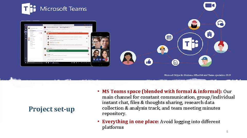 Microsoft Skype for Business, Office 365 and Teams specialists 2019 Project set-up • MS