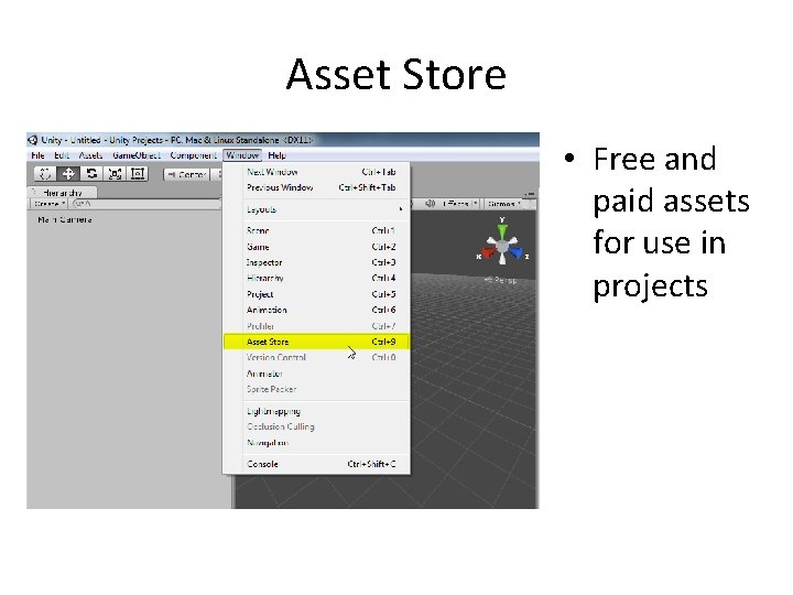 Asset Store • Free and paid assets for use in projects 