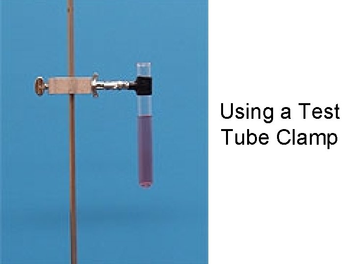 Using a Test Tube Clamp 