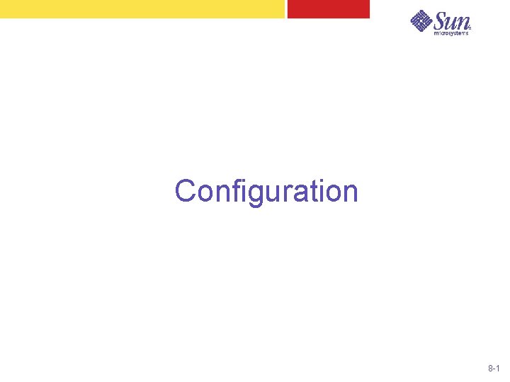 Configuration 8 -1 