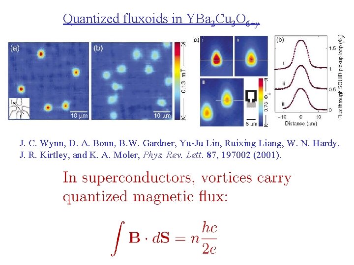 Quantized fluxoids in YBa 2 Cu 3 O 6+y J. C. Wynn, D. A.