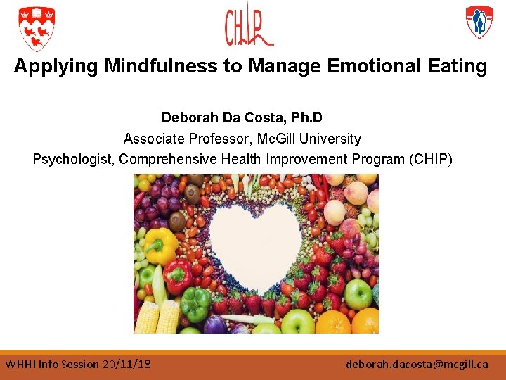 Applying Mindfulness To Manage Emotional Eating Deborah Da