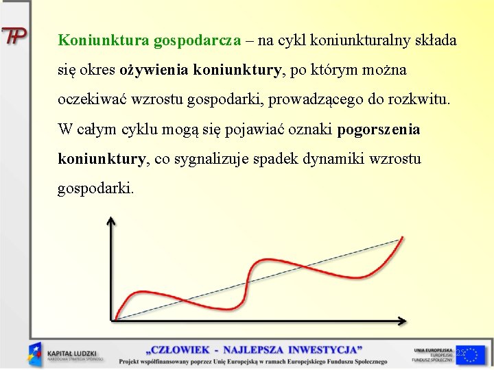 Koniunktura gospodarcza – na cykl koniunkturalny składa się okres ożywienia koniunktury, po którym można Koniunktura gospodarcza – na cykl koniunkturalny składa się okres ożywienia koniunktury, po którym można