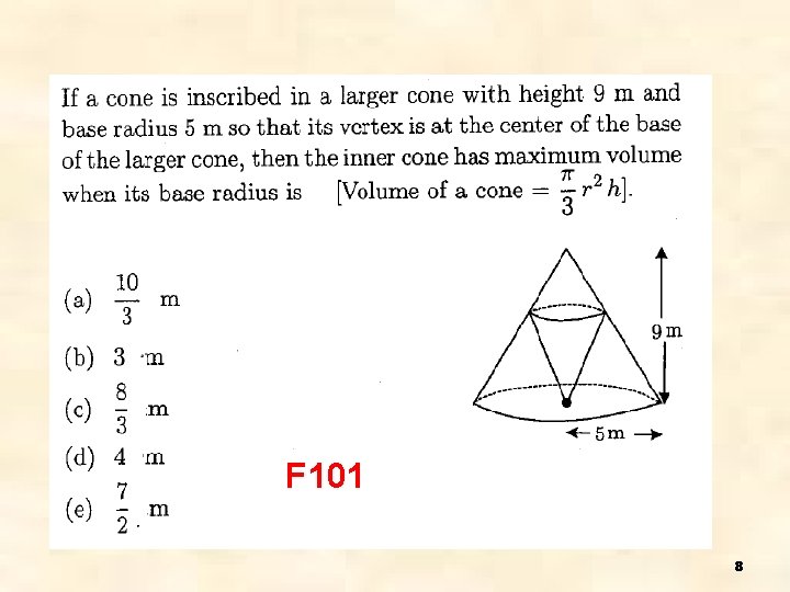 F 101 8 F 101 8