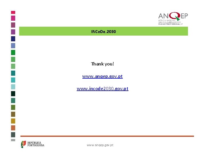 INCo. De. 2030 Thank you! www. anqep. gov. pt www. incode 2030. gov. pt