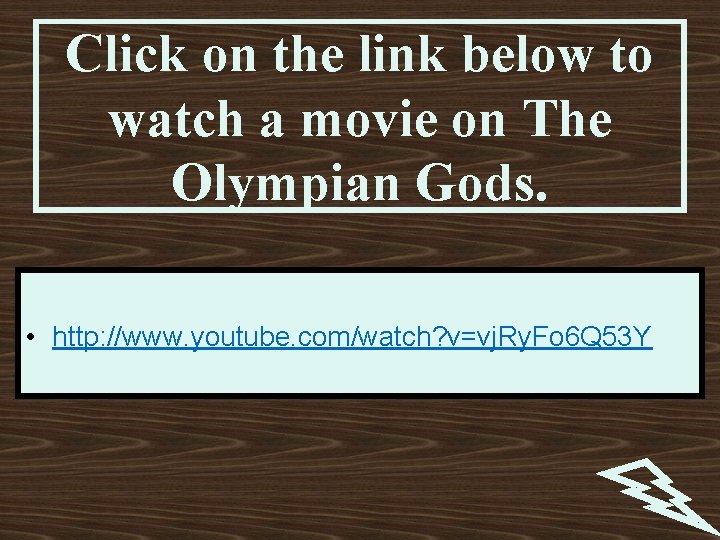 Click on the link below to watch a movie on The Olympian Gods. •