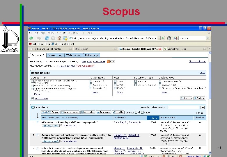 Scopus Engineering Research Methodology -- Kahani 18 