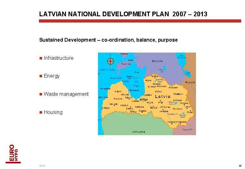 LATVIAN NATIONAL DEVELOPMENT PLAN 2007 – 2013 Sustained Development – co-ordination, balance, purpose n