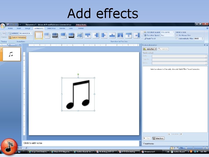 Add effects Add effects