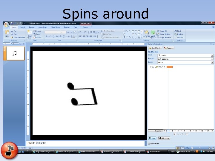 Spins around Spins around