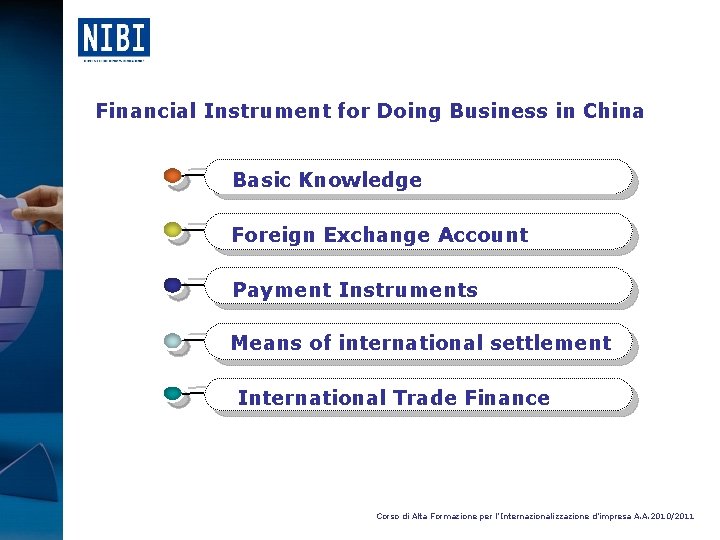 Financial Instrument for Doing Business in China Basic Knowledge Foreign Exchange Account Payment Instruments