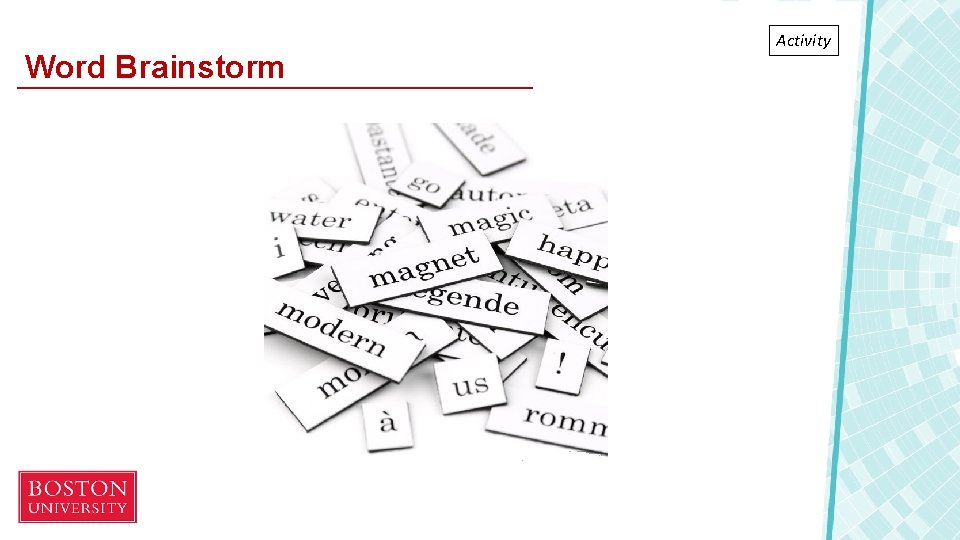 Word Brainstorm Activity 