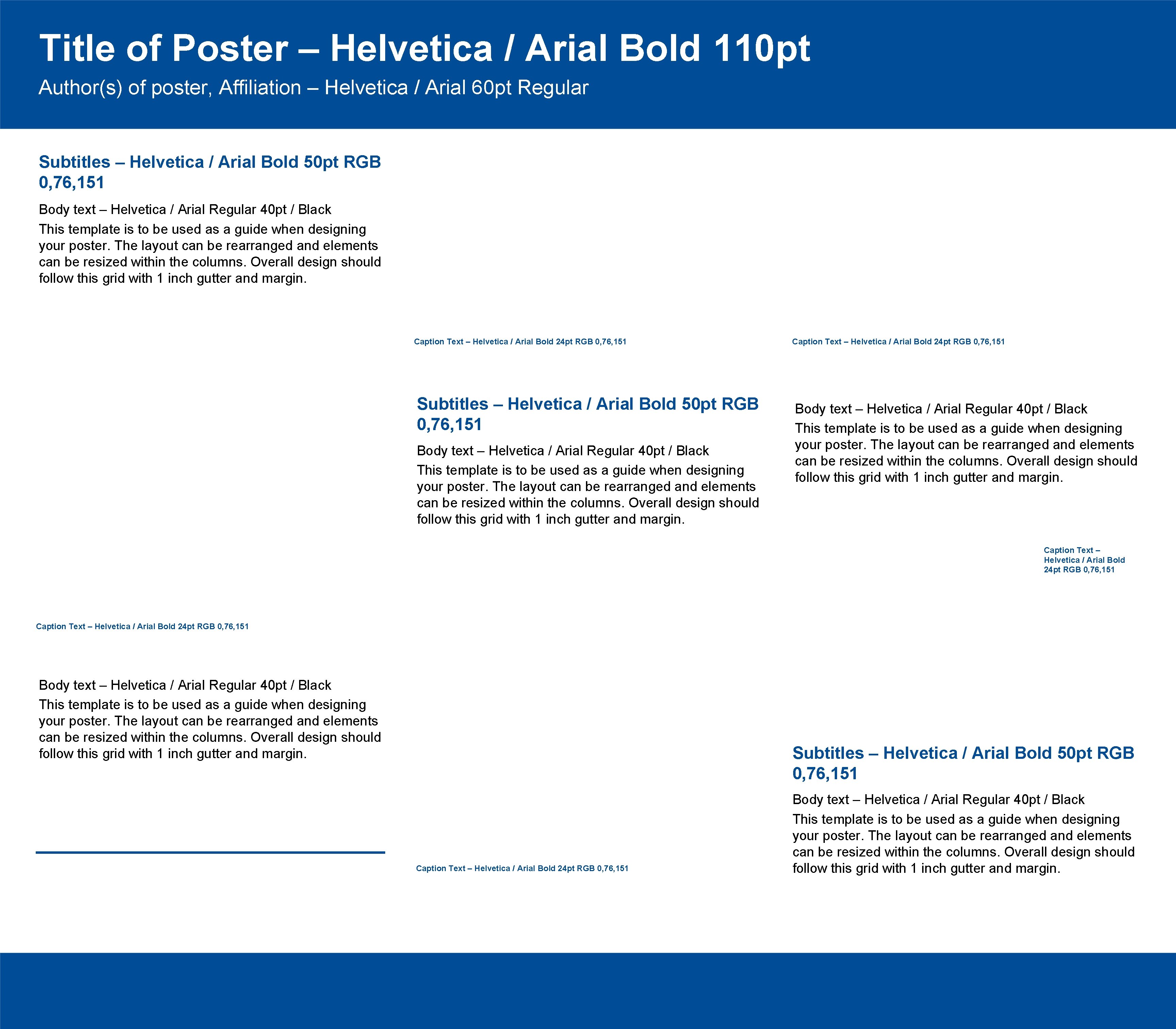 Title of Poster – Helvetica / Arial Bold 110 pt Author(s) of poster, Affiliation