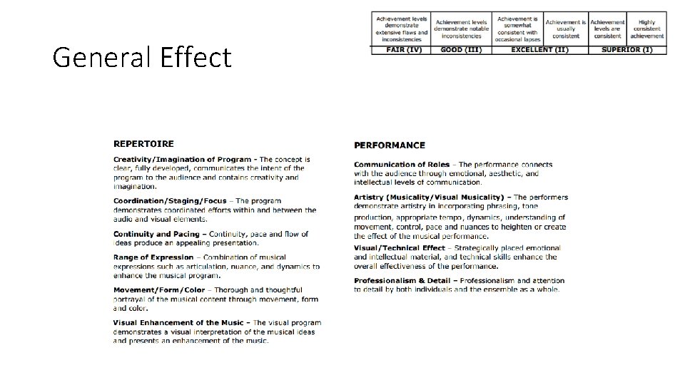 General Effect 