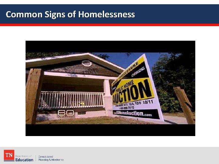 Common Signs of Homelessness 