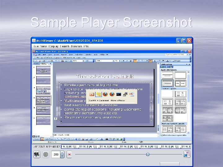 Sample Player Screenshot 