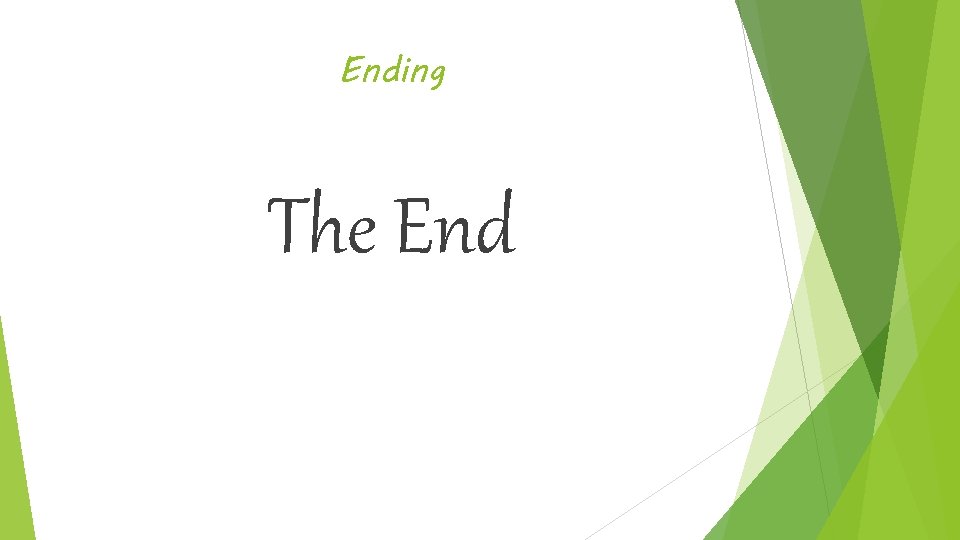 Ending The End 