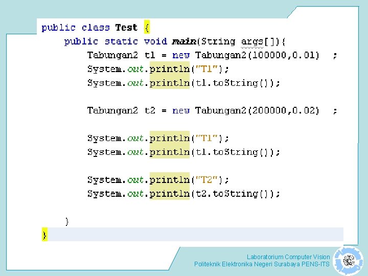 Laboratorium Computer Vision Politeknik Elektronika Negeri Surabaya PENS-ITS 
