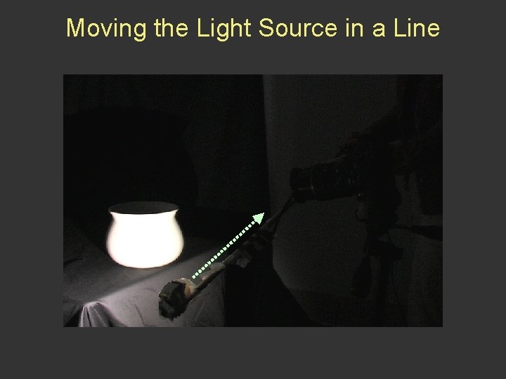 Moving the Light Source in a Line 