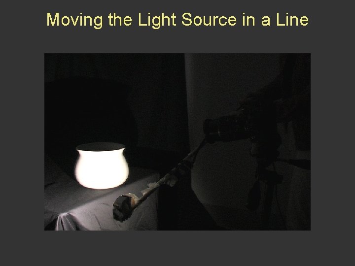 Moving the Light Source in a Line 