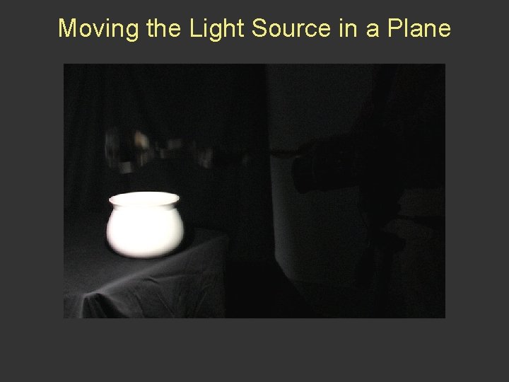 Moving the Light Source in a Plane 