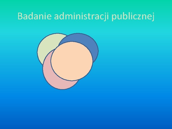 Badanie administracji publicznej 