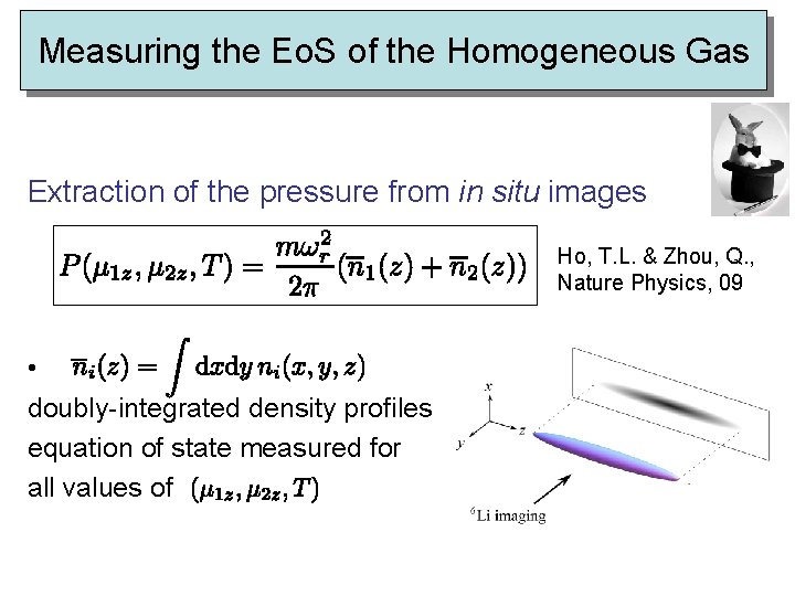 Measuring the Eo. S of the Homogeneous Gas Extraction of the pressure from in