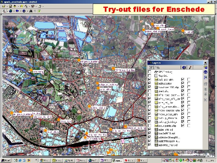 Try-out files for Enschede 