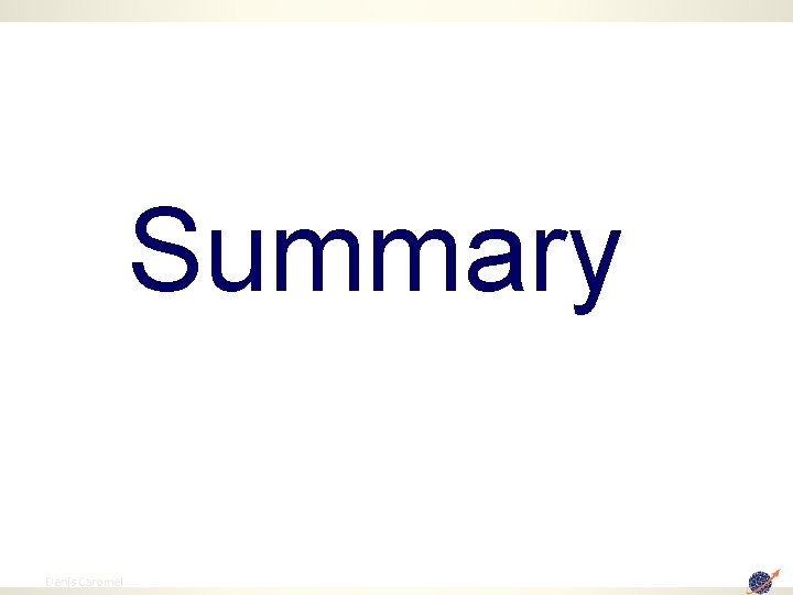 Summary 79 Denis Caromel 