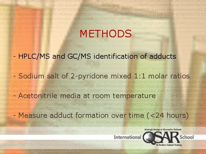 METHODS §- HPLC/MS and GC/MS identification of adducts §- Sodium salt of 2 -pyridone