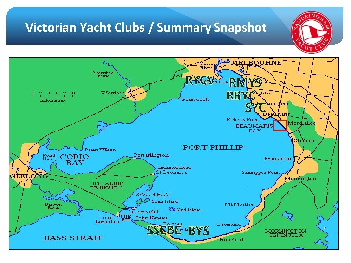 Victorian Yacht Clubs / Summary Snapshot RYCV RMYS RBYC SSCBC BYS Rob Davis, Vice