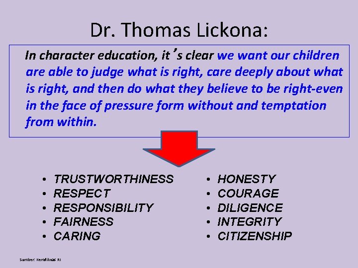 Dr. Thomas Lickona: In character education, it’s clear we want our children are able