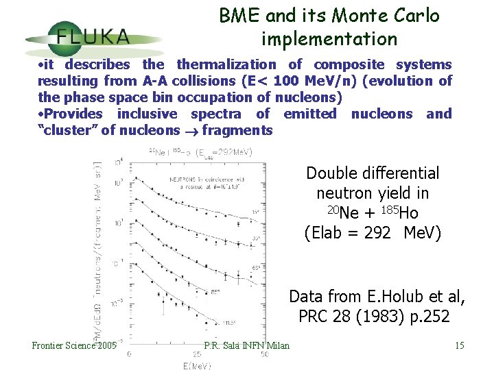 BME and its Monte Carlo implementation • it describes thermalization of composite systems resulting