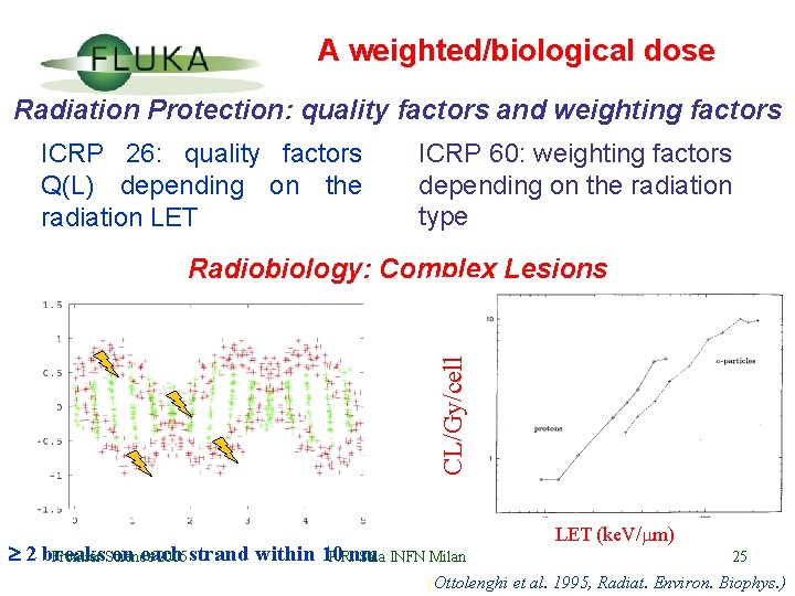 A weighted/biological dose Radiation Protection: quality factors and weighting factors ICRP 26: quality factors