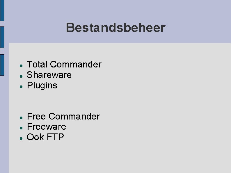 Bestandsbeheer Total Commander Shareware Plugins Free Commander Freeware Ook FTP 