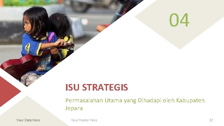 04 ISU STRATEGIS Permasalahan Utama yang Dihadapi oleh Kabupaten Jepara Your Date Here Your